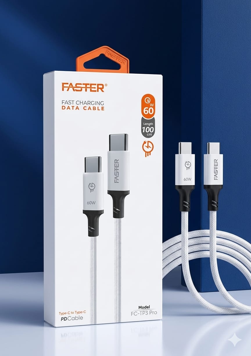 Cable Faster C to C - 60W PD